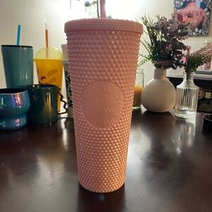 Starbucks Pink Tumbler with Studded Design
